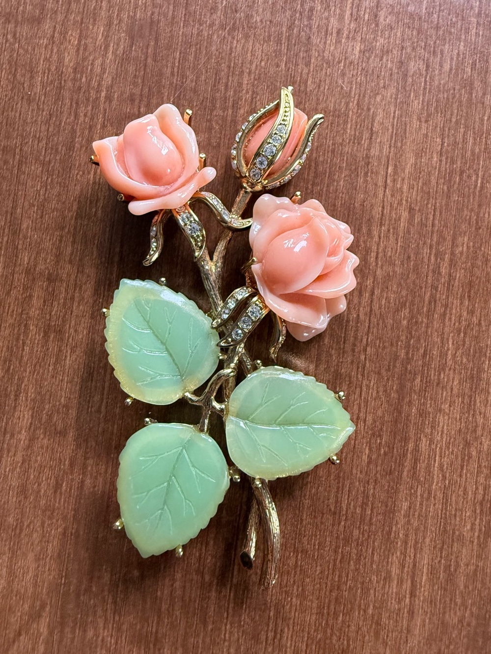 Nolan Miller flower brooch
